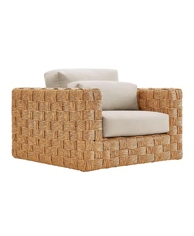 Modway Thames Outdoor Patio Wicker Outdoor Patio Rattan Armchair In Brown
