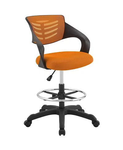 Modway Thrive Mesh Drafting Chair In Orange