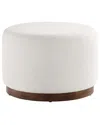 Modway Tilden Large 23 Round Boucle Upholstered Ottoman