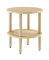 Modway Torus Round Side Table In Brown