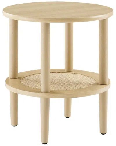 Modway Torus Round Side Table In Brown