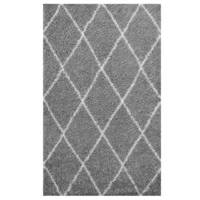 Modway Toryn Diamond Lattice Shag Area Rug