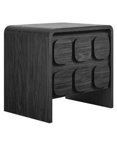 Modway Toscana 2-drawer Nightstand In Black