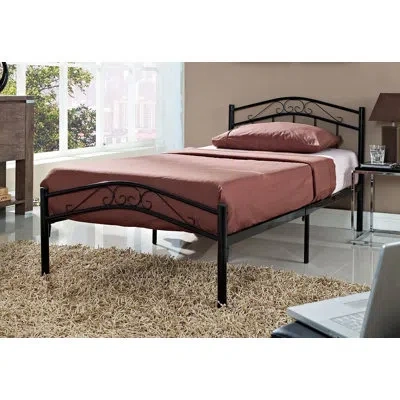 Modway Townhouse Iron Twin Bed Frame In Black