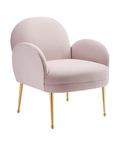Modway Transcend Performance Velvet Armchair In Pink