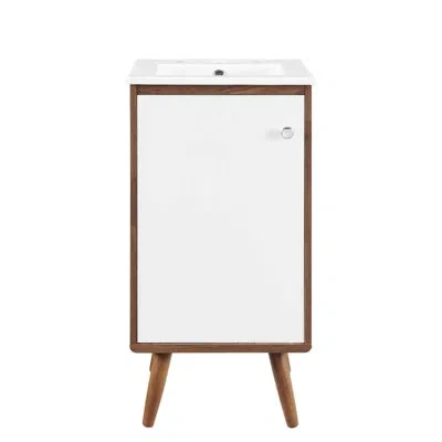 Modway Transmit 18" Bathroom Vanity By  In Walnut