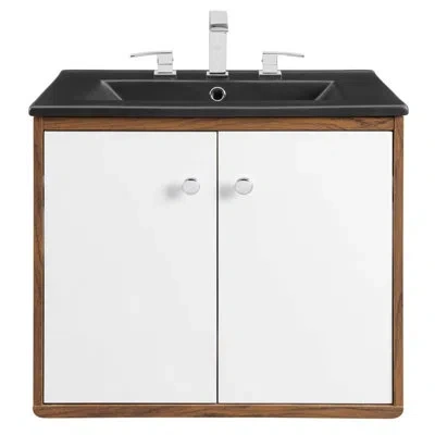 Modway Transmit 24" Wall-mount Bathroom Vanity In Painted