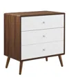 Modway Transmit 3-drawer Chest In Brown