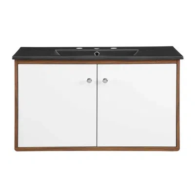 Modway Transmit 36" Wall-mount Bathroom Vanity In Painted