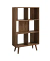 Modway Transmit 5 Shelf Wood Grain Bookcase In Brown