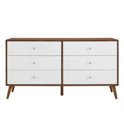 Modway Transmit 60" Dresser By  In Walnut White