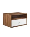 Modway Transmit Wall Mount Nightstand In White