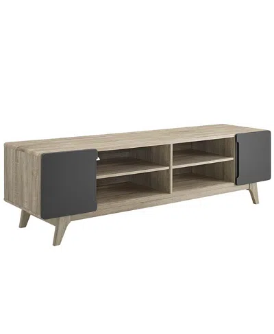 Modway Tread 70" Media Console Tv Stand In Gray