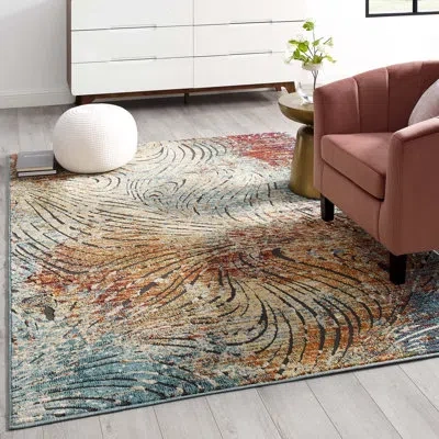 Modway Tribute Ember Contemporary Modern Vintage Mosaic Area Rug In Gray