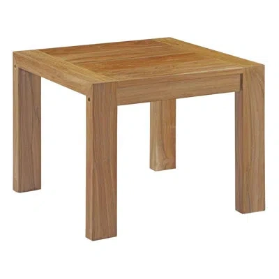 Modway Upland Distressed Teak Side Table By Havenside Home In Natural