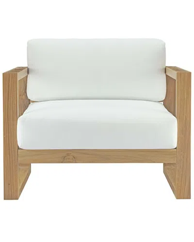 Modway Upland Outdoor Patio Teak Wood Armchair In Multi