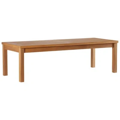 Modway Upland Outdoor Patio Teak Wood Coffee Table In Brown