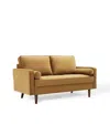 Modway Valour Performance Velvet Loveseat In Brown