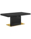 Modway Vector Expandable Dining Table In Black