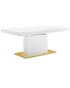 Modway Vector Expandable Dining Table In White