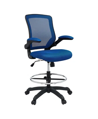 Modway Veer Drafting Chair In Blue