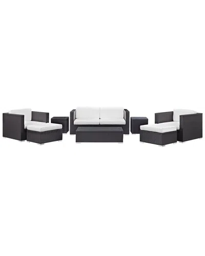 Modway Venice 8pc Outdoor Patio Sofa Set In Brown