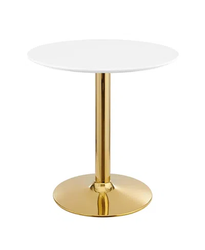 Modway Verne 28" Dining Table In Gold