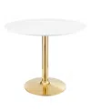 Modway Verne 35 Dining Table In Gold