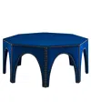 Modway Victory Performance Velvet Ottoman In Blue