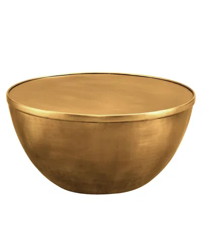 Modway Viora 32 Inch Metal Storage Coffee Table In Gold