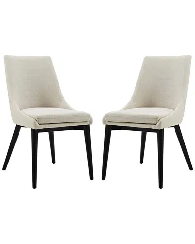 Modway Viscount Dining Side Chairs Upholstered Fabric Set