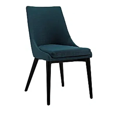 Modway Viscount Fabric Dining Chair In Azure