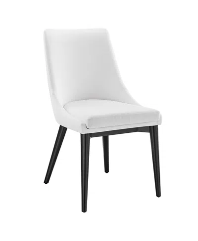 Modway Viscount Fabric Dining Chair In White