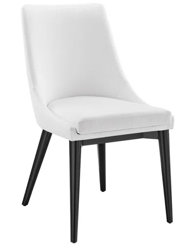 Modway Viscount Fabric Dining Chair In White