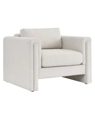 Modway Visible Boucle Fabric Armchair In White