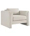 Modway Visible Fabric Armchair In White