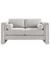 Modway Visible Fabric Loveseat In White