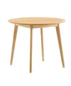 Modway Vision 35 Round Dining Table In Brown