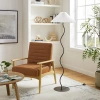 Modway Wave Squiggle Floor Lamp In Black