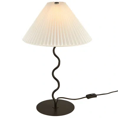 Modway Wave Squiggle Table Lamp In Black