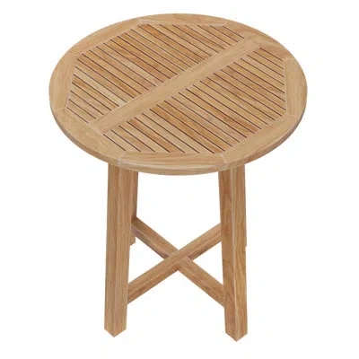Modway Wellspring 36" Outdoor Patio Teak Wood Bar Table In Natural In Brown