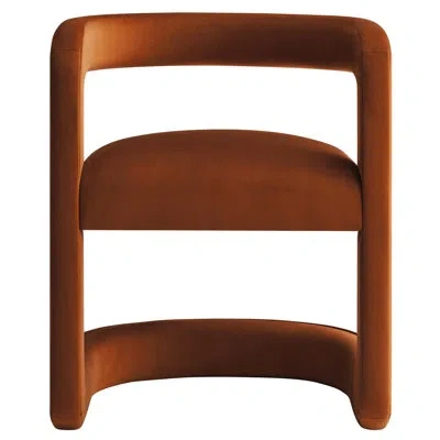 Modway Winslow 23.4'' W Velvet Armchair In Rust Velvet