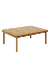Modway Wren Outdoor Patio Teak Wood Coffee Table In Brown