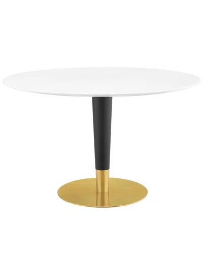 Modway Zinque 47 Dining Table In Gold