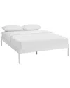 Modway Elsie Steel Bed Frame In White