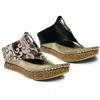 Modzori Reversible Shoes In Multi In Gold