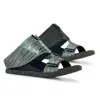 Modzori Women's Kelo Reversible Metallic Slide In Teal/black In Black