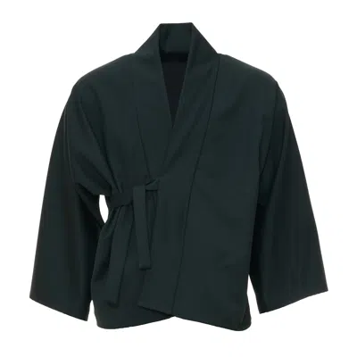 Moe Women's Green Pine Wool Jacket Reversible