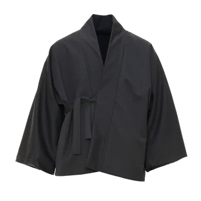 MOE WOMEN'S GREY / BLUE GRAPHITE/ TWILIGHT WOOL JACKET REVERSIBLE