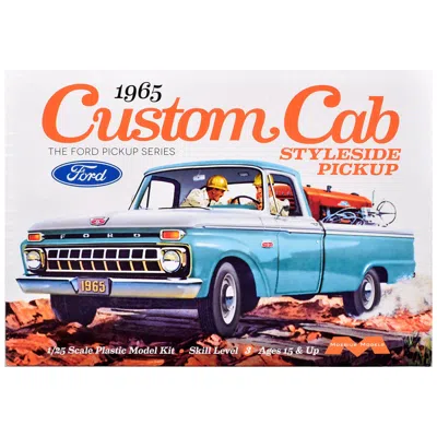 Moebius Skill 3 Model Kit 1965 Ford Custom Cab Styleside Pickup Truck 1/25 Scale Model By